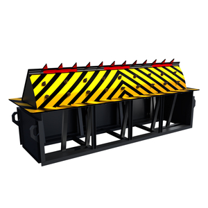High Security Factory Price Hydraulic Flip Board Traffic Road Blocker Vehicle Tire <strong>Spikes</strong> Boom <strong>Barrier</strong> Gate - Product Image 1