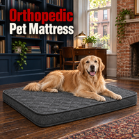 Coussin plat personnalisé pour chien et chat, en tissu imperméable et durable, antidérapant, housse lavable, pour cage, usage intérieur, chiens seniors, directement de l'usine