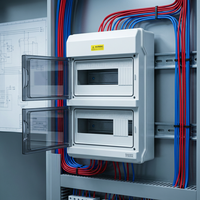 Boîte de distribution Saipwell IP65 étanche NEMA4 en plastique PC MCB/MCCB 60A 230V Modèle GDB-18 Équipement électrique industriel
