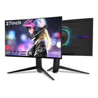 Écran LCD de jeu 32 pouces 1K 180Hz 2K 165Hz 1ms, écran d'ordinateur incurvé LED 27 pouces 1800R avec interfaces HD DP VGA