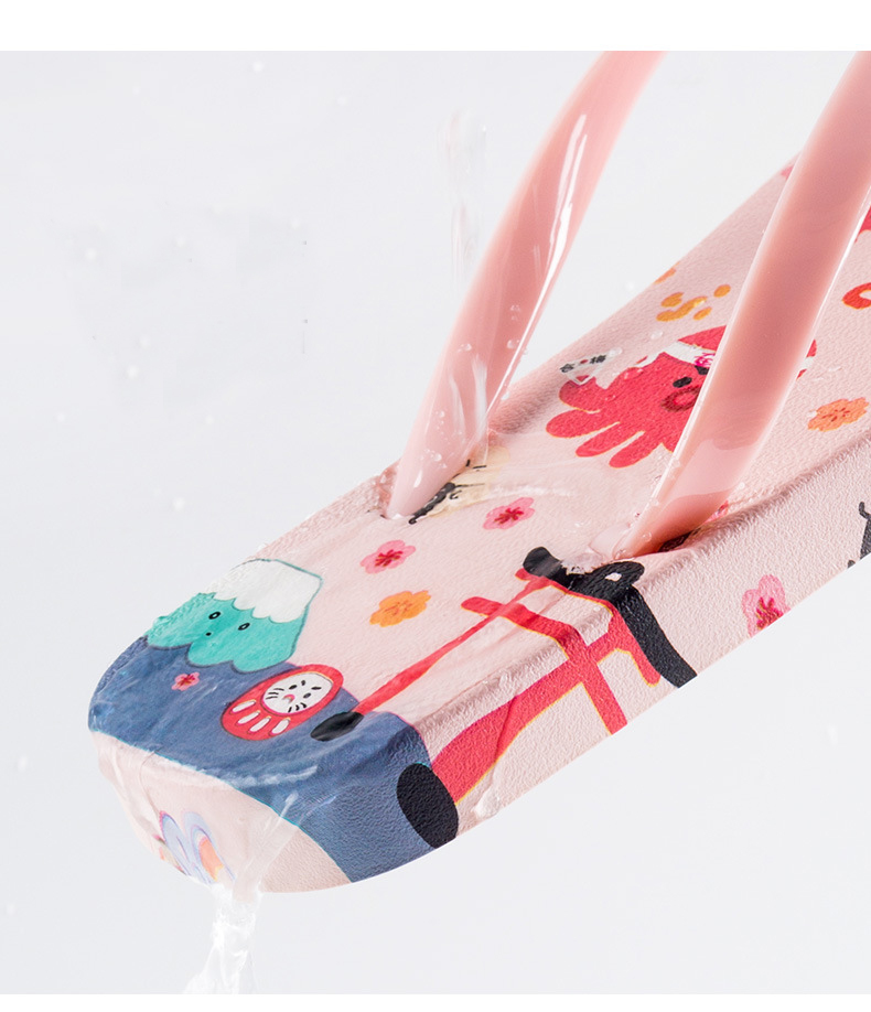 Summer Flip-flops Slippers PVC Non-slip Casual Sandals Beach Shoes Women's Flip Flops
