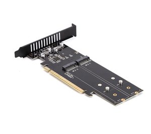 4 Bay PCIe 3,0x16 A M.2 M key 4 Bay NVMe RAID Tarjeta de expresión X16 PCIe 3,0 NVMe tarjeta de expansión - Product Image 3