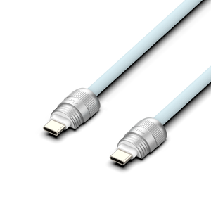 สายสีน้ำเงินแบบพกพา USB a/type C สายชาร์จข้อมูล3A ชาร์จอย่างรวดเร็วสำหรับคอมพิวเตอร์ทำจากสังกะสีอัลลอยวัสดุซิลิก้าเจล - Product Image 4