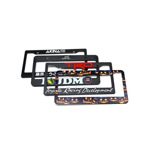 Vente en gros cadre de plaque d'immatriculation de voiture de taille standard américaine vierge avec sublimation de <span class=keywords><strong>logo</strong></span> personnalisé imprimé - Product Image 1