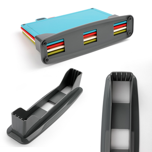 Nouvel ensemble de 4 planches à découper antibactériennes en PP, codées par couleur, avec base de rangement, séparées pour les aliments crus et cuits, planche à découper pour aliments pour bébés - Product Image 5