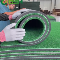 Tapis de frappe de golf double face, surface en gazon synthétique nylon 15 mm, mousse NBR 15 mm, absorption des chocs, tapis d'entraînement de golf