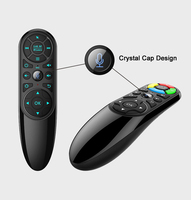 Remote Control Mouse Udara Gyro 2.4G dengan IR Learning, Voice Control, RGB Backlit, untuk Android TV Box, Mini PC, Media Player