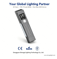 Lampe de travail à affichage numérique LED, 700Lm, IP65, résistante aux chocs, rechargeable par USB, 1000mAh, lampe de poche pour Camping en plein air et usage domestique