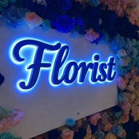 Letrero con Logotipo 3D Personalizado, Letrero Luminoso con Letras de Canal Retroiluminadas, Letrero para Exteriores de Pared para Negocios, Tiendas, Fachadas, Letrero LED Iluminado
