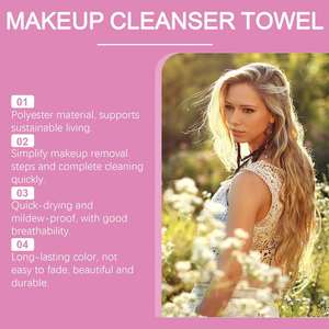 Toalla Desmaquillante de Fibra Eelhope, Toalla de Limpieza Facial para Desmaquillar los Ojos, Toalla de Limpieza Facial Suave - Product Image 4