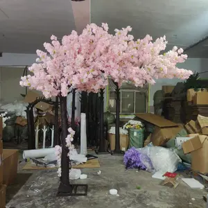 Árbol de deseos artificial, cerezos en flor de plástico, para interiores y  exteriores, hogar, oficina, fiesta, boda, hotel, árbol de cerezo falso con