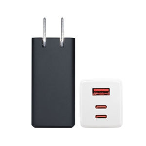 Usine en gros PD 65W Gan chargeur US EU UK PD + PD + QC USB C Qc3.0 téléphone portable chargeur rapide 65W Gan chargeur 2C1A - Product Image 6