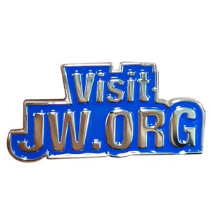 Visi t jw.org spilla smaltata spilla vintage con fonografo Christian god accessori per badge dei testimoni di dio