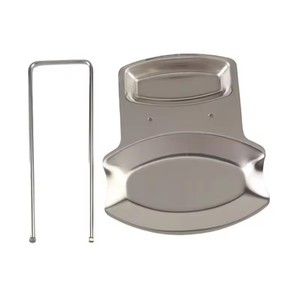 Support de couvercle de casserole en acier inoxydable couleur argent, support pour cuillère à soupe, égouttoir, organisateur de cuisinière, accessoires de cuisine - Product Image 6