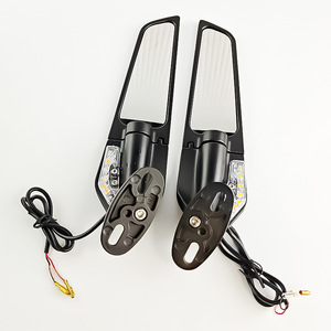 Rétroviseur de moto Qiangye avec clignotant LED, universel, adapté aux motos sportives, protection de sécurité - Product Image 1