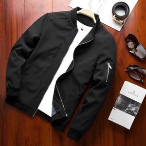 Chaqueta Bomber de Nailon para Hombre, Nueva Colección 2026, de Alta Calidad, Estilo Casual de Invierno, con Cuello Alto, Bordado Personalizado Frontal, Cierre de Cremallera, Resistente al Viento - Product Image 1