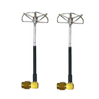 Antenne circulaire en boucle fermée 5,8 GHz à gain élevé, kit antenne 5,8 GHz, connecteur mâle RP-SMA, antenne FPV Cloverleaf