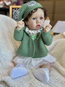 Muñeca <span class=keywords><strong>Reborn</strong></span> Africana <span class=keywords><strong>Bebe</strong></span> Recién Nacida Realista Personalizada, Carrito de Cocina Miniatura de Ladrillos, Muñeca de Arte, Muñeca <span class=keywords><strong>Reborn</strong></span> Masculina, Juguete Suave, Muñeca de Moda, Material de Vinilo Lavable - Product Image 5