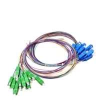 Sunet Pigtail de Fibra Óptica Monomodo Simplex de Alta Calidad SC/UPC/ACP de 12 Núcleos