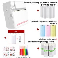 Mini-imprimante d'étiquettes portable en promotion / Connectivité USB, papier thermique, résolution 200 DPI - Petite imprimante pour téléphone portable