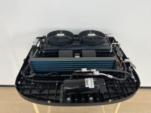 New 12 Volt 24V trên mái nhà bãi đậu xe đôi fan hâm mộ sưởi ấm điện và làm mát điều hòa không khí cho ô tô xe tải rvs - Product Image 2