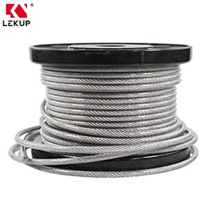 <span class=keywords><strong>สาย</strong></span>เคเบิลอากาศยานเคลือบไวนิล/พีวีซี ขนาด 7x7  3/32" ถึง 1/8"  <span class=keywords><strong>สาย</strong></span>เคเบิลเหล็กชุบสังกะสี  ลว<span class=keywords><strong>ด</strong></span>สลิงสแตนเลส - Product Image 1