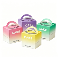 Boîte Cadeau Haut de Gamme à Poignée Dégradée, Emballage Premium pour Desserts, Personnalisable avec Logo pour Gâteaux, Pâtisseries et Bonbons – Offre Spéciale