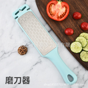 Double Sided Knife Sharpener Stainless Steel Multi Grit Manual Sharpening Tool For Kitchen Knives Scissors Household Use - Product Image 2