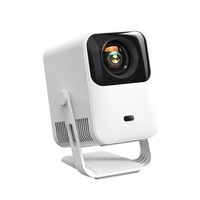 Projecteur LCD Mini Portable HY350 avec Support - Projecteur de Cinéma Maison Compact et Léger pour Soirées Cinéma Intérieures/Extérieures