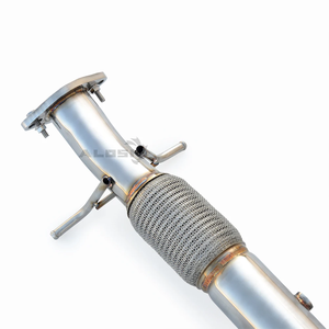 Collecteur d'échappement sport pour Volvo S90 / <span class=keywords><strong>V90</strong></span> 2.0T (T4/T5) 2017-2022 SS304, tuyau d'échappement de performance automobile, amélioration de la puissance - Product Image 6