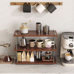 Multifunctional Storage Rack 3 Tiers Wooden <b>Desktop</b> <b>Organizer</b> <b>For</b> Office Living Room - Product Image 4