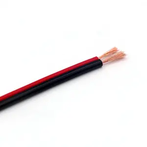 RVB Red And Black Speaker Wire 2 Core 0.5mm 1mm 1.5mm 2.5mm Copper Electrical Wire For LED Audio Monitoring System