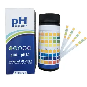 Super Sensitif Ph Test Strips 0-14 untuk Tanah Air Liur, Air Kencing, Akuarium Lab, Minum Air, Kolam Renang