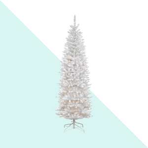 PE PVC flocage arbre <span class=keywords><strong>de</strong></span> noël fête décoration <span class=keywords><strong>de</strong></span> la maison 1.8m 2.1 PE PVC métal <span class=keywords><strong>pied</strong></span> <span class=keywords><strong>sapin</strong></span> blanc crayon arbre avec lumières - Product Image 3