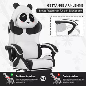 Chaise de jeu <span class=keywords><strong>Panda</strong></span> Design pour joueur de jeu, prix bas, fabricant direct, nouvelle chaise de course pour joueur de sport électronique - Product Image 5