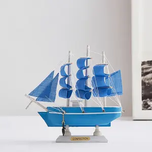 Modèle de <span class=keywords><strong>bateau</strong></span> <span class=keywords><strong>pirate</strong></span> en bois voile européenne bureau créatif intérieur de la maison modèle de <span class=keywords><strong>bateau</strong></span> fait à la main ornements décoration artisanat - Product Image 4