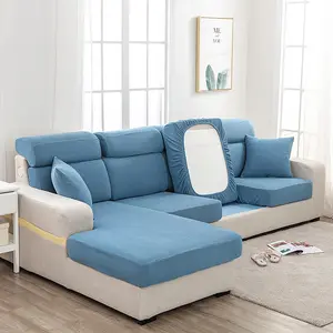 Durable Washable 1/2/3 Seats Sofa Cushion Cover Spandex Jacquard Fabric Furniture Cover for Sofa and Seats