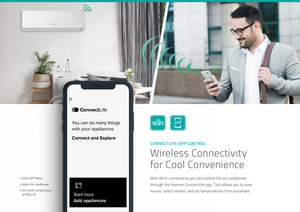 Climatiseur mural split R32 classe a pour bureaux usines cantines 12000btu double <span class=keywords><strong>onduleur</strong></span> - Product Image 3