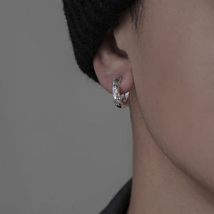 Retro Pixiu Ear <b>Clips</b> Men's Cuff Earrings Tibetan <b>Silver</b> Animal Shape No Piercing Fashion Hip Hop Gift Accessory - Product Image 2