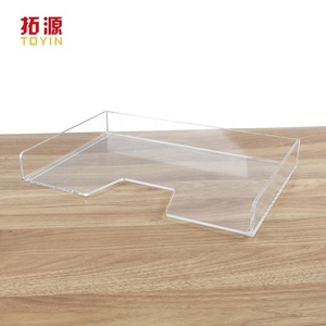 Rõ ràng Stackable thư giấy Khay A4 tập tin Khay bàn tổ chức, <span class=keywords><strong>Acrylic</strong></span> bàn tổ chức phụ kiện SORTER khay thư mục chủ - Product Image 5