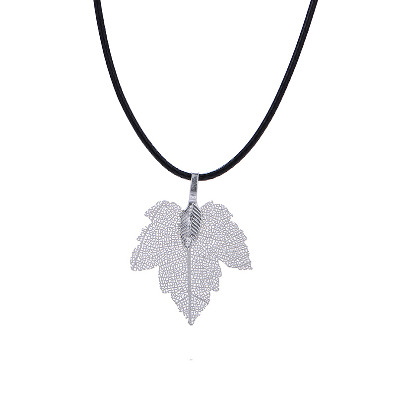 Top qualité argent petit érable Canadien cotylédon bijoux en or pour les femmes
