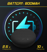Haut-parleur Bluetooth personnalisé avec logo d'entreprise, étanche IPX7, fonction TWS, appels mains libres, entrée AUX, mini haut-parleur audio d'extérieur