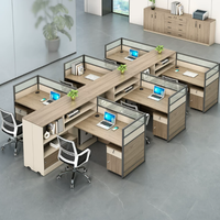 Nuevo Escritorio Extensible Moderno de Madera, Mueble de Oficina Modular Convertible, Escritorio Acústico Insonorizado para Uso en Oficina
