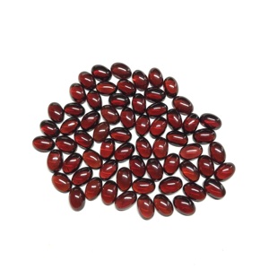 Vente en gros IGI certifié 3x4mm naturel rouge grenat Cabochon AAA Grade forme ovale calibré pierres précieuses en vrac pour Vivaaz bijoux - Product Image 5