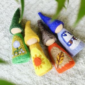 Montessori Toys rainbow <strong>fairy</strong> Peg <strong>Dolls</strong> Waldorf Pretend Play Felt Peg <strong>Doll</strong> for Forest Small World Play Dollhouse Accessory - Product Image 4