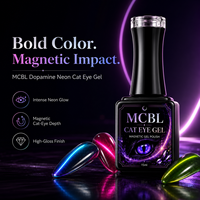 Gel UV magnétique holographique 9D effet œil de chat, qualité supérieure, vegan, écologique, professionnel, longue tenue, en flacon