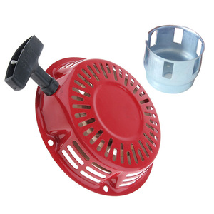 Ensemble de démarreur de tondeuse à gazon QY en plastique rouge pour Honda GX120 GX160 GX200 GC135 GCV135 GCV160 - Product Image 1