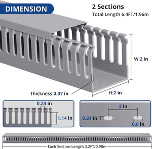 Canaleta de Cable eléctrico de PVC sólido de montaje en superficie directo de fábrica 40*40mm conductos de cableado de pared sólida para gestión de cables - Product Image 4