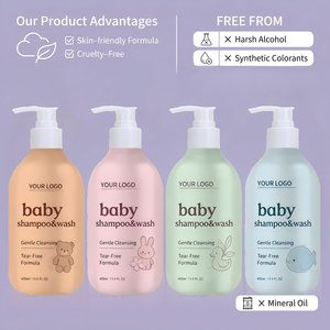 Gel Doccia 2 in 1 per Bambini Senza Lacrime, <span class=keywords><strong>Shampoo</strong></span> e Bagnoschiuma 2 in 1, <span class=keywords><strong>Shampoo</strong></span> per Bambini, Prodotti per la Cura della Pelle dei Bambini, Marchio Privato - Product Image 2