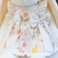En gros, Peluche Lapin de Pâques Adorable à Longues Oreilles, Super Douce, avec Robe Florale et Jupe, pour Câliner et Dormir